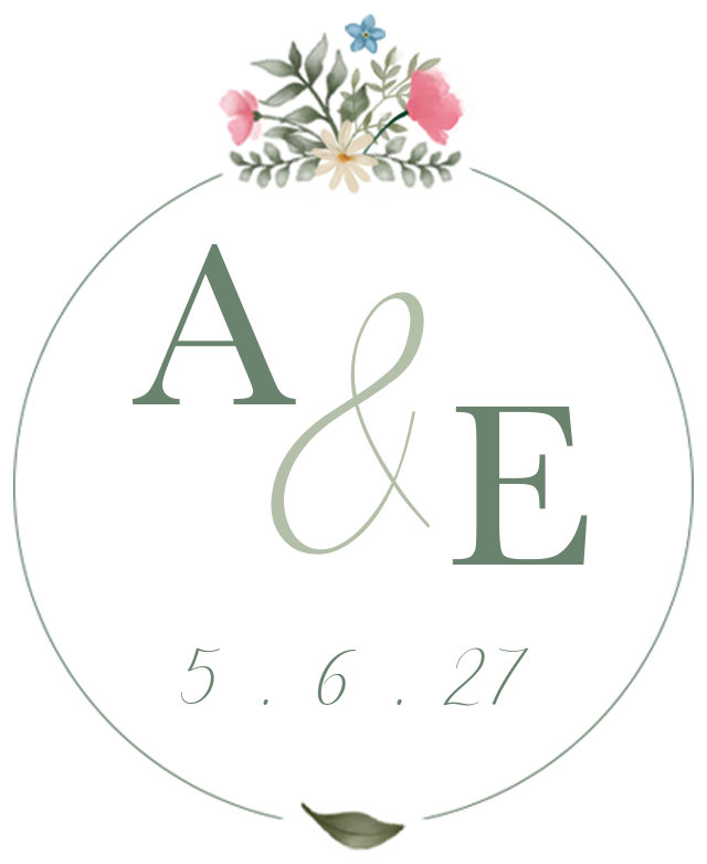 Alexandra & Edward wedding monogram, 5 June 2027
